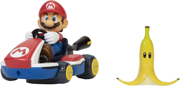 Nintendo MARIOKART Spin Out Kart "Mario" mit Banane